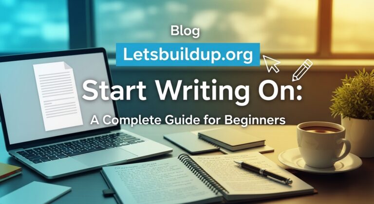 Blog Letsbuildup.org Start Writing On